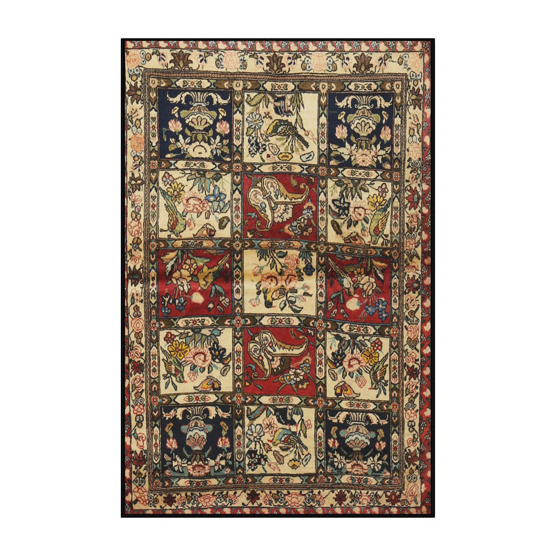 Tapis patchwork vert, Rectangle 7 pi x 9 pi