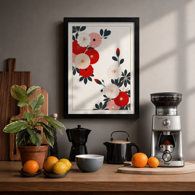 Scattered Florals Botanical - Framed Print