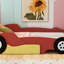 Full Size Race Car-Shaped Platform Bed-55955339