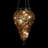 Exhart Solar Tear Shaped Glass and Metal Hanging Lantern with 15 Cool White LED Fairy Firefly String Lights, 7 x 24"-1250397629