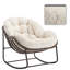Chaise berçante avec coussin Egg Chair, pour l'intérieur et l'extérieur-1238449074