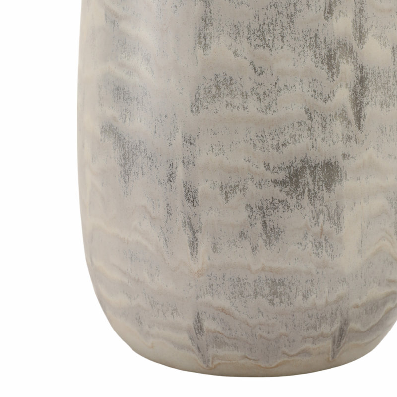 Handmade Pottery Earthenware Decorative Vase - Textured Ceramic Accent Piece For Floral Arrangements & Home Decor - Stylish & Durable Tabletop Display