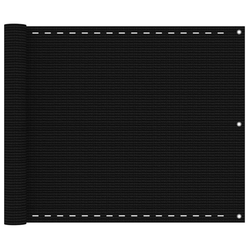 Piketon Vinyl Fence Panels Fencing, 75cm H x 600cm W, Black