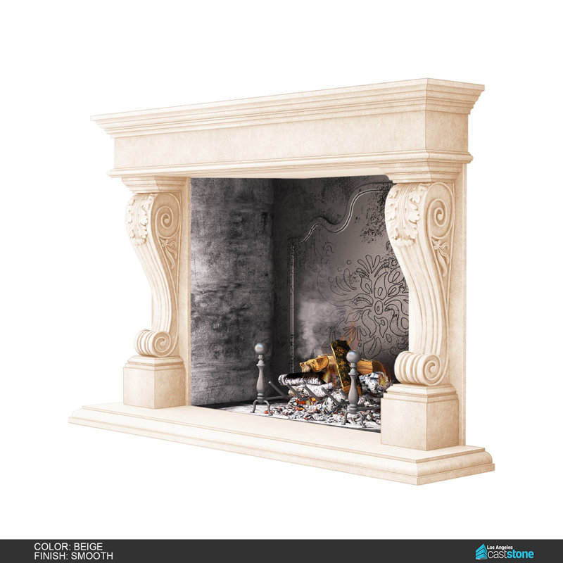 Venice Fireplace Surround, Smooth Beige
