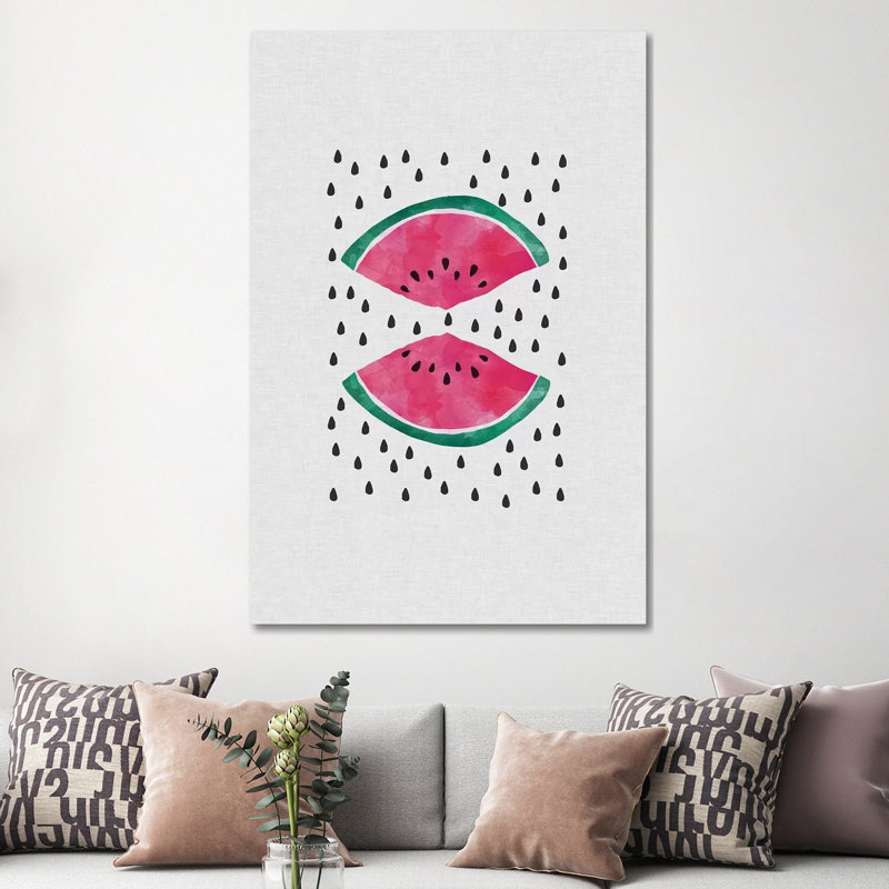 Watermelon Slices by Orara Studio - Wrapped Canvas Gallery-Wrapped Canvas Giclée, 152.5 cm H x 101.5 cm W