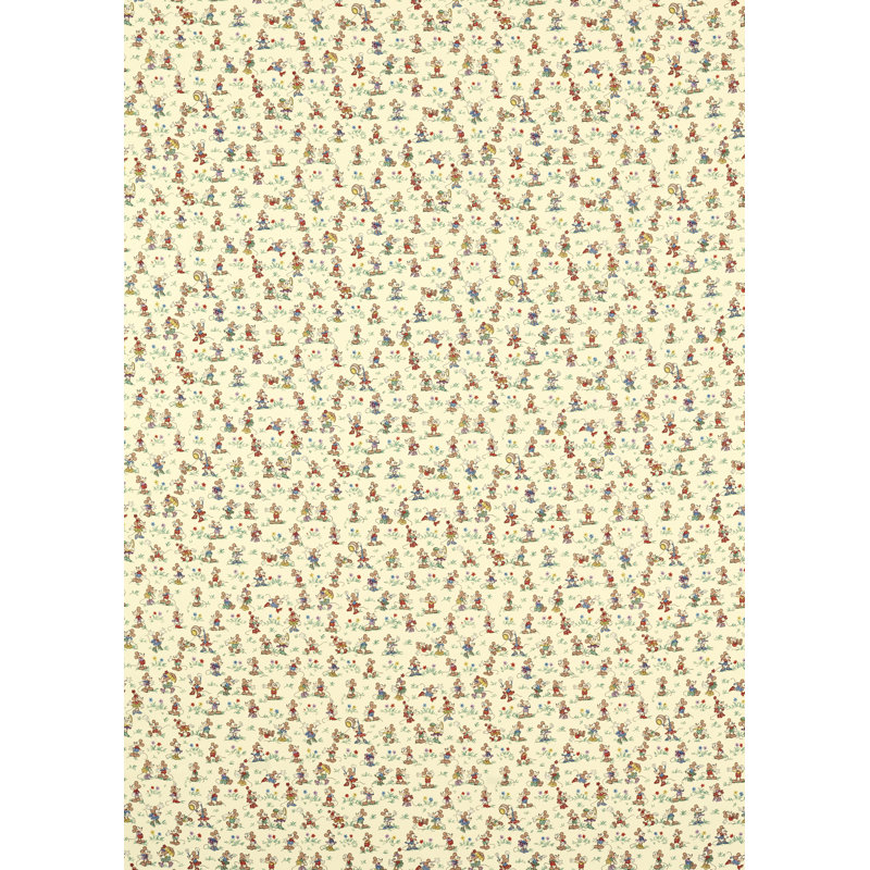 Mickey & Minnie Fabric, Rhubarb/Custard