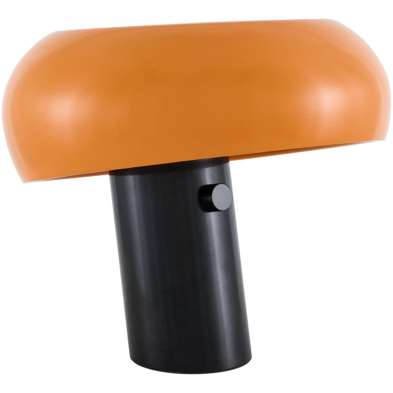 Lampe de table en marbre Knotts , Noir, Orange