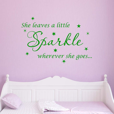 Adhésif décoratif Ashwin She Leaves a Little Sparkle Partout où elle va