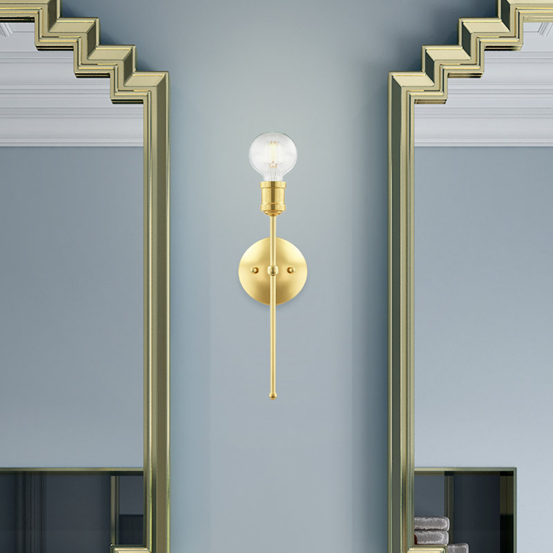 Lounell Steel Wallchiere, Antique Brass