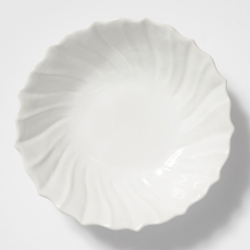 Incanto Stoneware Serving Bowl, White