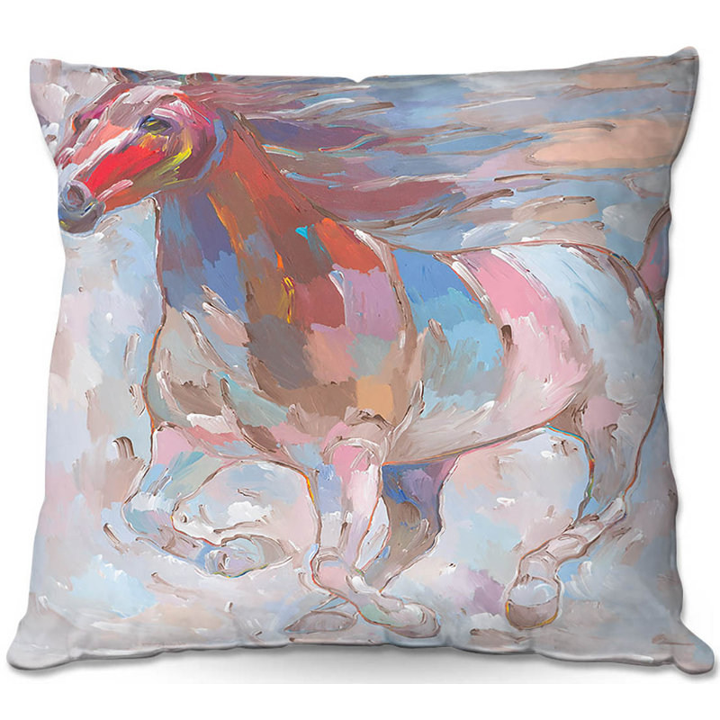 Animal Print Reversible Throw Pillow, 18" x 18"