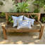 Tropical Shadows Sapphire Sunbrella® Fabric