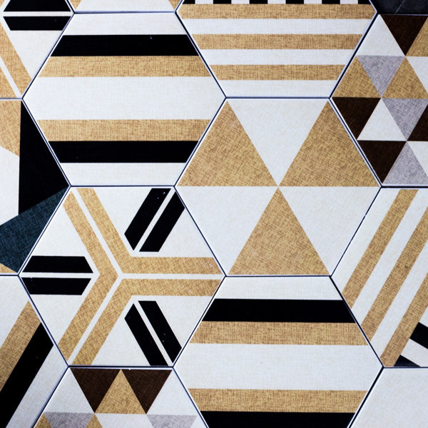 Fabrica 8" x 8" Ceramic Honeycomb Mosaic Wall & Floor Tile