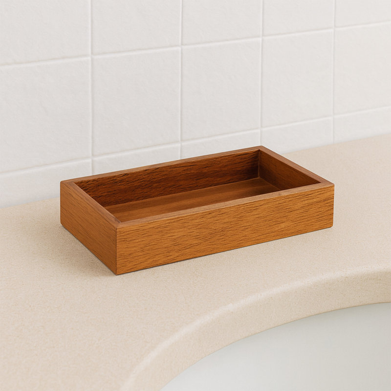 Distributeur de gobelet en acacia