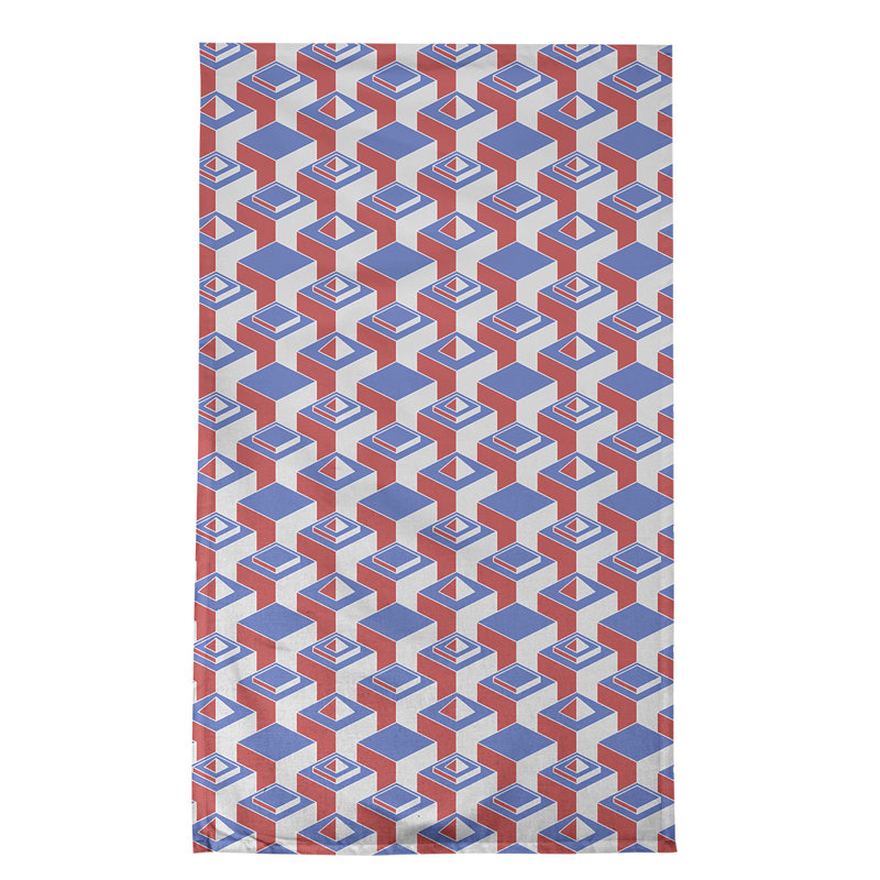 Patricia Geoffrey Tea Towel Kitchen Towel, Purple/Pink, Poly Twill