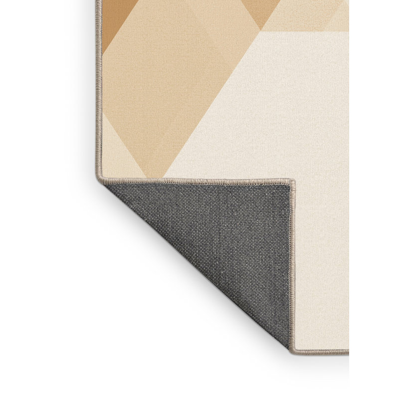 Tapis doux moelleux et minimaliste beige Suydam, 7 x 9