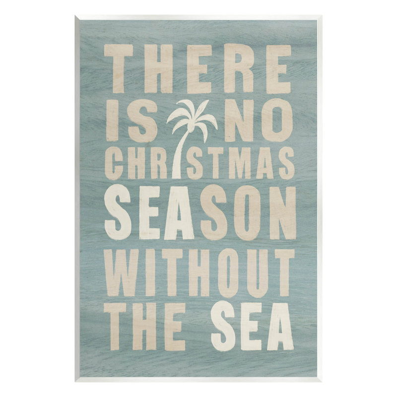 Pas de saison de Noël sans at-201, H 15 po x l 10 po x P 0,5 po, Bois