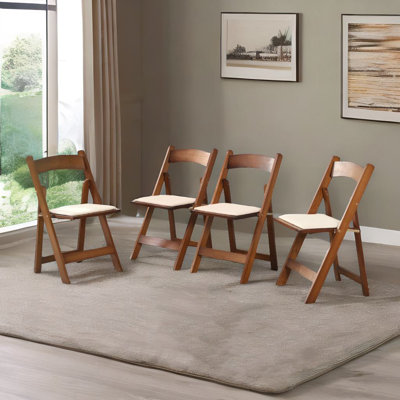 4 pièces de chaise pliante rembourrée
