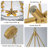 5-light Drum Chandeliers With Textured Glass -844178651