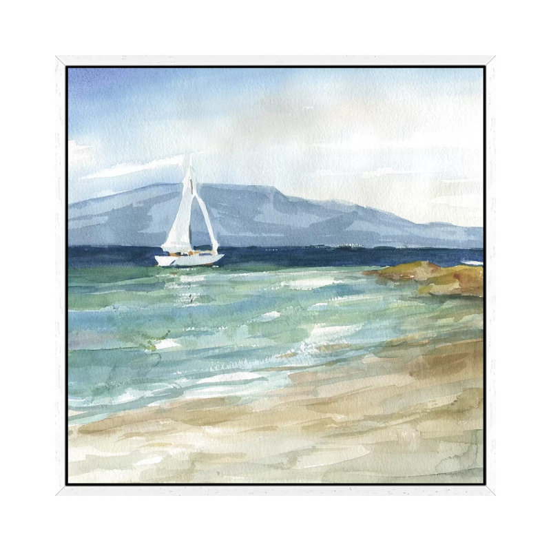 Come Sail Away by Carol Robinson - Print on Canvas, 66.04 cm H x 66.04 cm W, White Framed