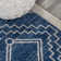 Amir Moroccan Beni Souk Navy/Ivory Rug
