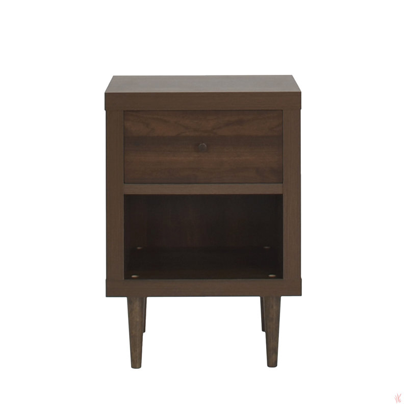 Table de chevet 1 tiroir, Noyer