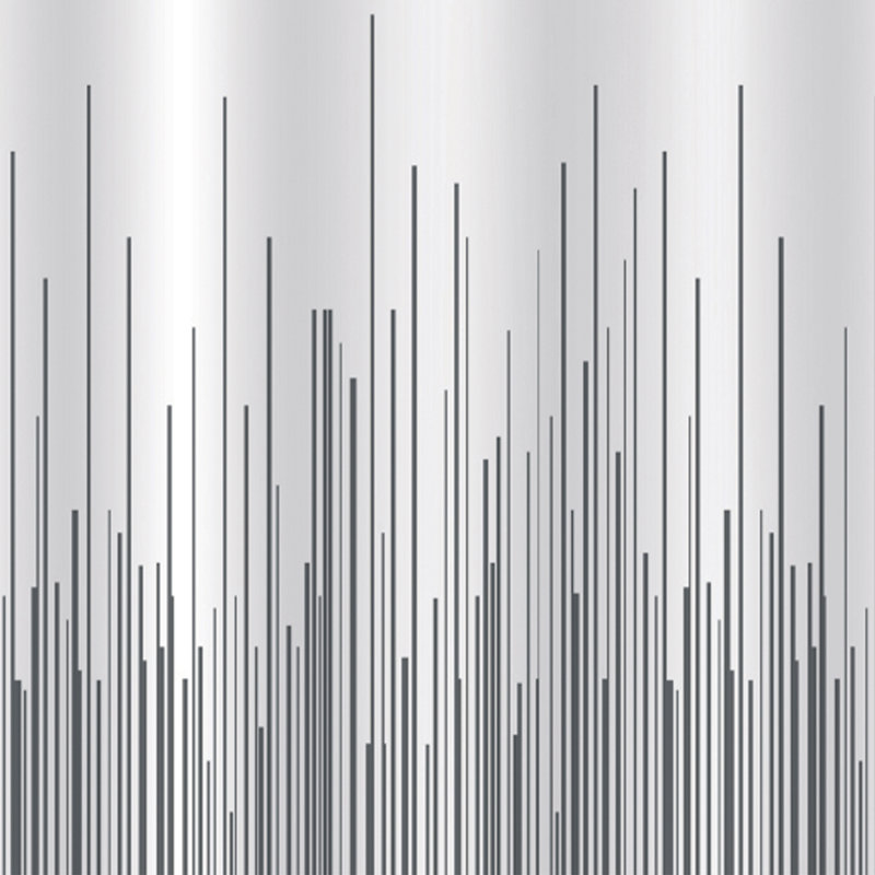 City Shower Curtain, Grey Striped
