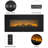 Chandee Latitude Run® 42 " W Black Electric Fireplace with BTU 4776.8