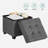 Cube Storage Ottoman(Dark Grey)