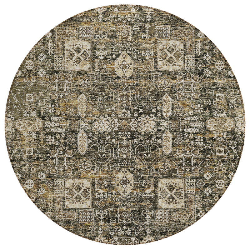 Floral Rug, Round 8'