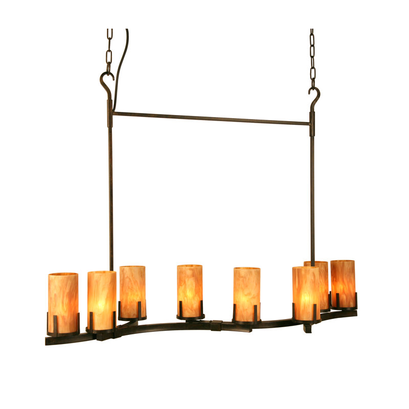 Lustre linéaire spectaculaire et unique à 8 lumières Giuliana
