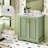 Bathroom Vanity with Ceramic Sink, Hidden Drawer