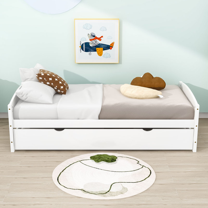 Brecon Platform Storage Bed, White