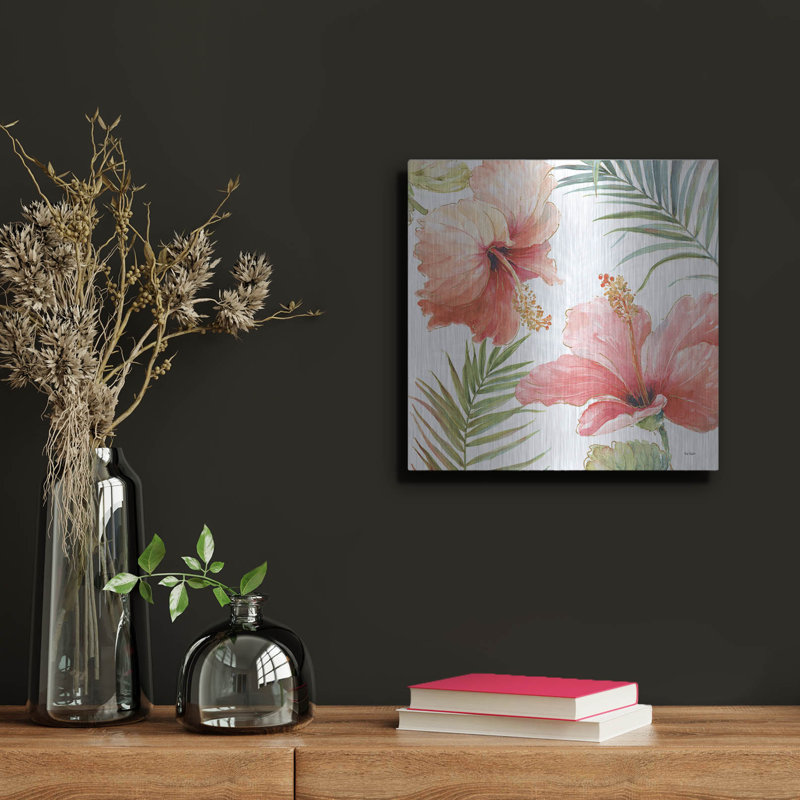 «Tropical Blush II» par Lisa Audit, H 12 po x l 12 po