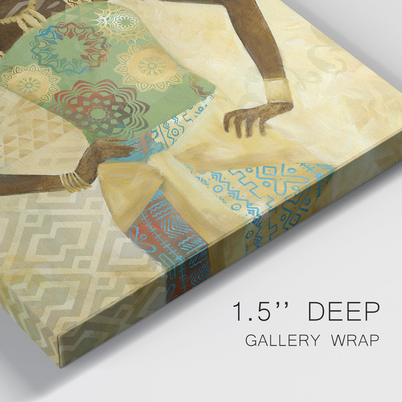 " Tribal Vision I " 2 - Pieces, 60" H x 40" W x 1" D, Wrapped Canvas