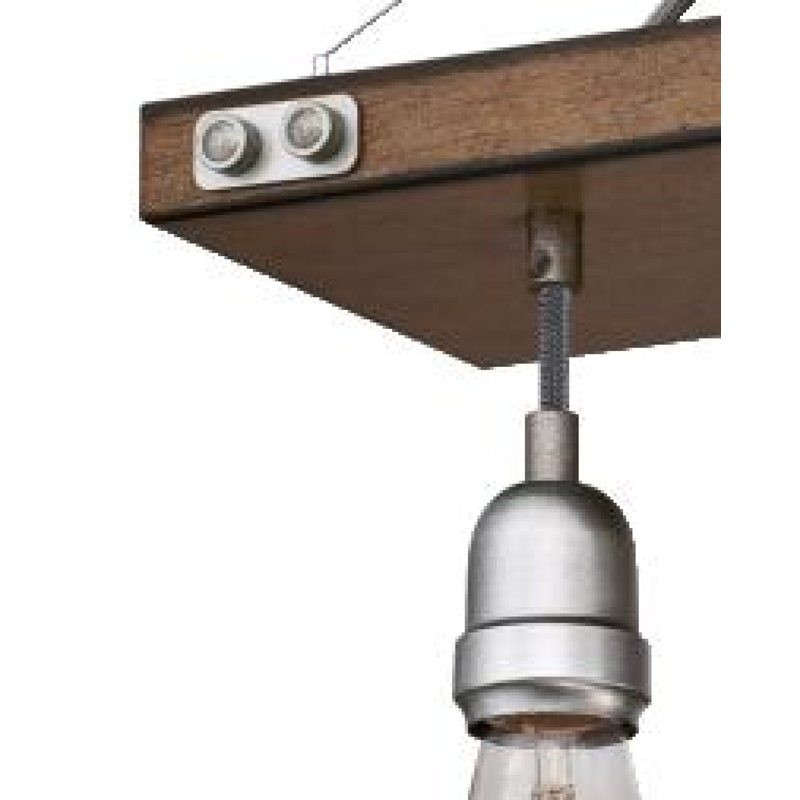 Elway 7 - Light Dimmable Kitchen Island Modern Linear Chandelier, Galvanized Steel