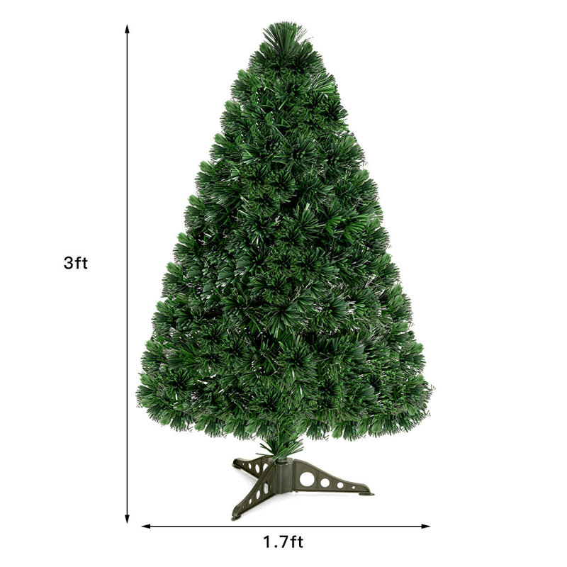 36' H Lighted Artificial Pine Christmas Tree