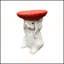 Table d'appoint lapin en résine, 34 cm (H) x 29,5 cm (L), avec support pour plante carotte, pour la décoration intérieure et extérieure.