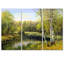 «Beautiful Summer River Green Landscape V - Country», reproduction d'art sur toile-66750931