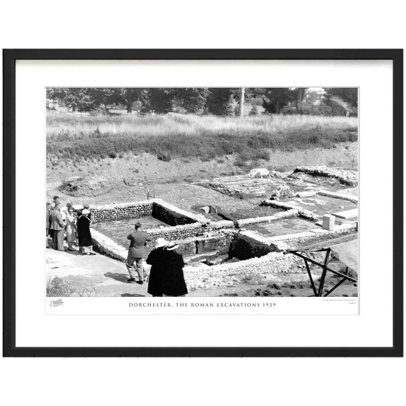 Dorchester, The Roman Excavations 1939 by Francis Frith - Single Picture Frame Print, 40cm H x 50cm W x 2.3cm D