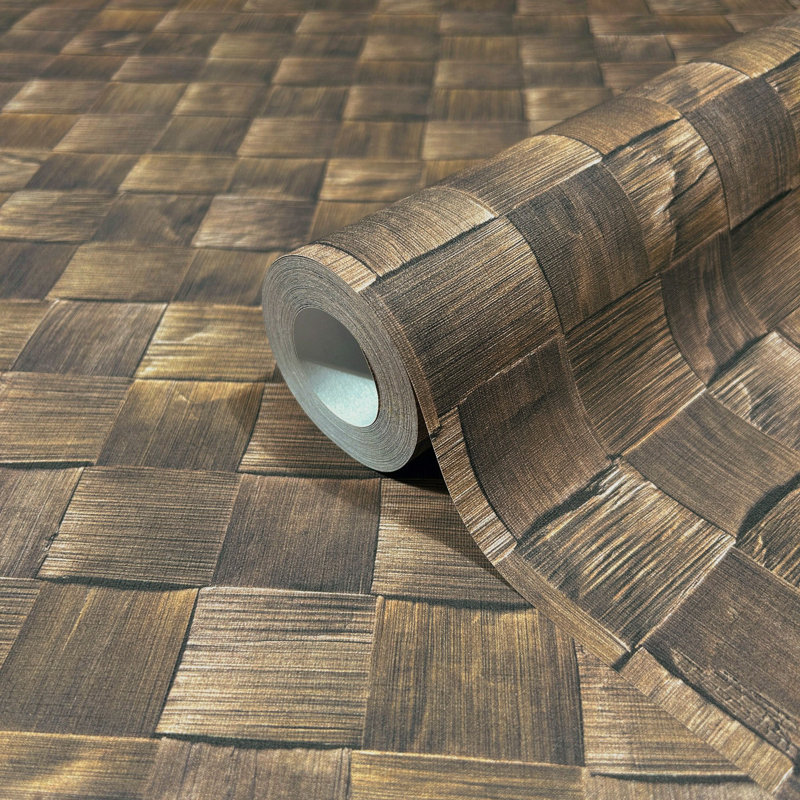 32.97Cm x 33Cm Matte Wallpaper Roll, Brown