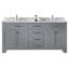 Ensemble de meuble-lavabo double 72 po Cassel-731079727