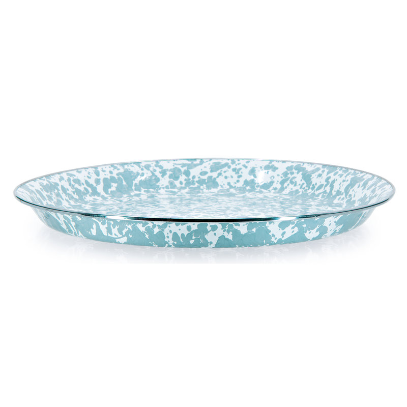 Swirl Tray, Sea Glass, Small 12.5" Tray