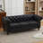 84.25'' Faux Leather Sofa With Rolled Arm-1787571319
