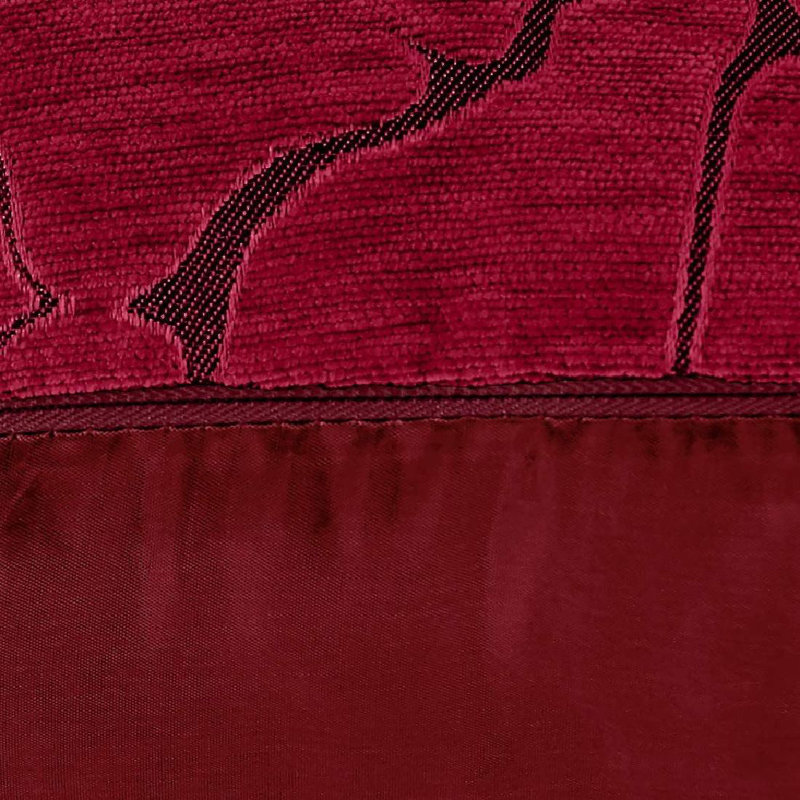 Coussin Milano, Bourgogne, Housse de coussin seulement - sans coussin