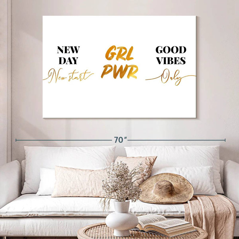 Tergel Girl Power Quotes I, H 34 po x l 51 po