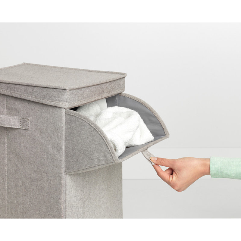 Brabantia Stackable Laundry Hamper 9.2 Gallon, Gray