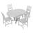 Rustic 5-Piece Extendable Dining Table Set Round Trestle Table And 4 Cross Back Dining Chairs For Kitchen-852383000-852383002-852383005