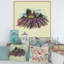 Paysage de printemps avec lavande en fleurs - reproduction sur toile-67466304-67466306