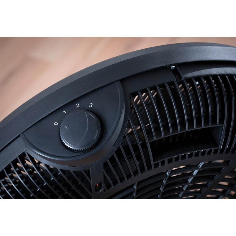 Daewoo 20 Inch High-Velocity Free Standing Floor Fan With 3-Speed Quiet Cooling Tilt-Adjust For Home Garage & Workshop